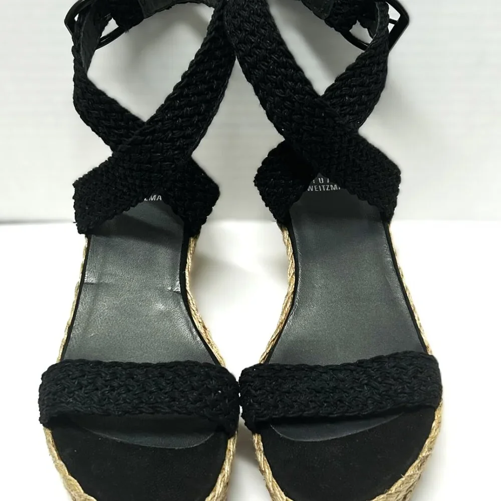 Stuart Weitzman braided wedges in 9 ½ M - Picture 2 of 9